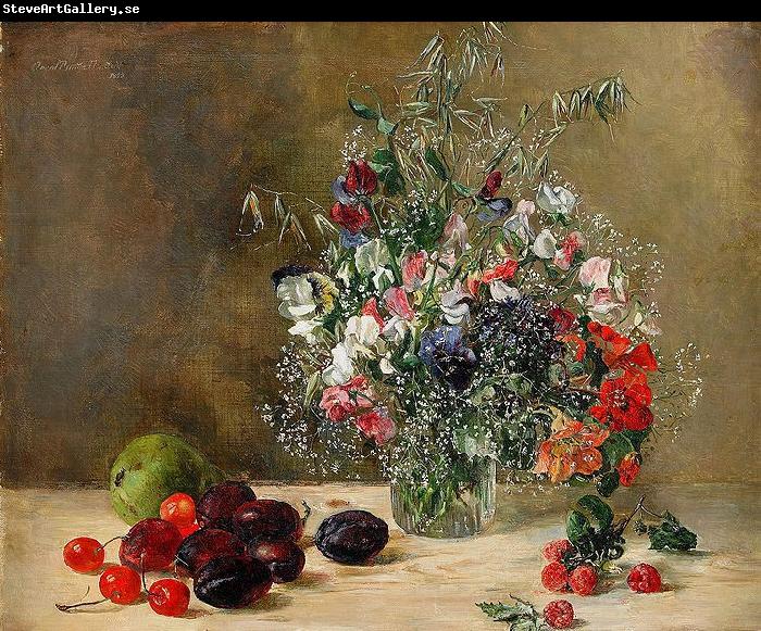 Anna Munthe-Norstedt Still Life with Flowers and Fruits